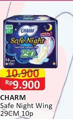 Promo Harga Charm Safe Night Wing 29cm 10 pcs - Alfamart