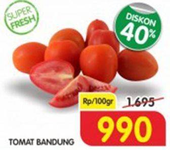 Promo Harga Tomat Bandung per 100 gr - Superindo