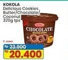 Promo Harga Kokola Delicious Cookies Butter, Chocolate, Coconut 320 gr - Indomaret