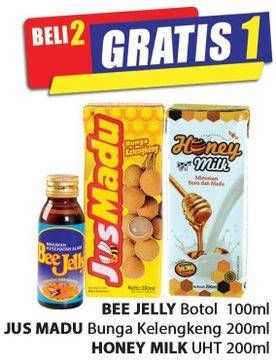 Promo Harga Bee Jelly / Madu Nusantara Jus Madu / Honey Milk  - Hari Hari