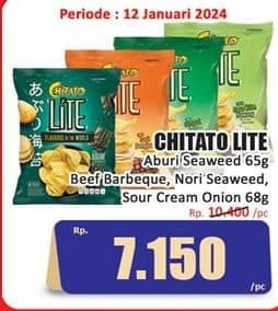 Promo Harga Chitato Lite Snack Potato Chips Aburi Seaweed, Beef BBQ, Seaweed, Saus Krim Bawang 55 gr - Hari Hari
