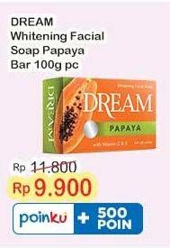 Promo Harga Dream Whitening Facial Soap Papaya 100 gr - Indomaret