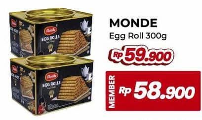 Promo Harga Monde Serena Egg Roll 300 gr - Yogya