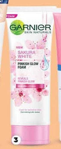 Promo Harga GARNIER Sakura White Foam 100 ml - Guardian