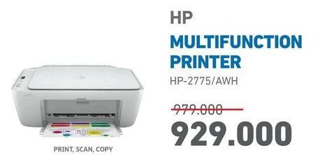 Promo Harga HP DeskJet Ink Advantage 2775 All-in-One Printer  - Electronic City