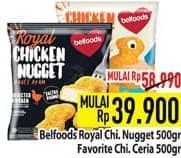 Promo Harga Belfoods Nugget Chicken Nugget, Chicken Nugget Ceria 500 gr - Hypermart