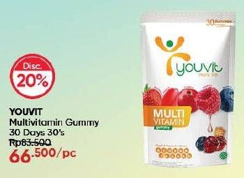 Promo Harga Youvit Gummy Vit Mixberry 30 pcs - Guardian