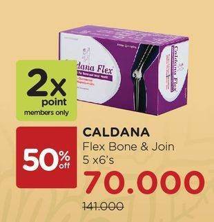 Promo Harga CALDANA FLEX Vitamin Tulang Sendi per 5 sachet 6 pcs - Watsons