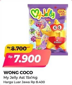 Promo Harga Wong Coco My Jelly per 15 pcs 14 gr - Alfamart