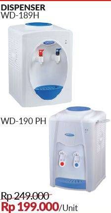 Promo Harga MIYAKO WD-190 PH/WD-189 H | Water Dispenser  - Courts
