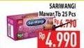 Promo Harga Sariwangi Teh Mawar 25 pcs - Hypermart