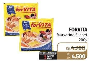 Promo Harga FORVITA Margarine 200 gr - Lotte Grosir