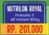 Promo Harga Nutrilon Royal 3 Susu Pertumbuhan All Variants 800 gr - Yogya