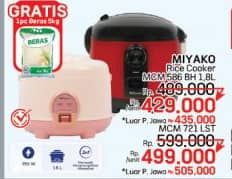 Promo Harga Miyako Magic Warmer Plus Miyako MCM-586  - LotteMart