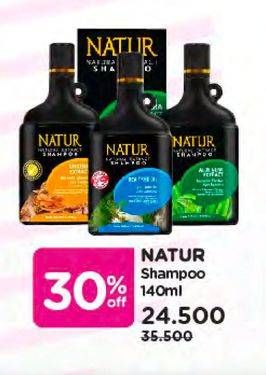 Promo Harga NATUR Shampoo All Variants 140 ml - Watsons