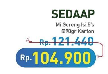 Promo Harga Sedaap Mie Goreng Original per 40 pcs 90 gr - Hypermart