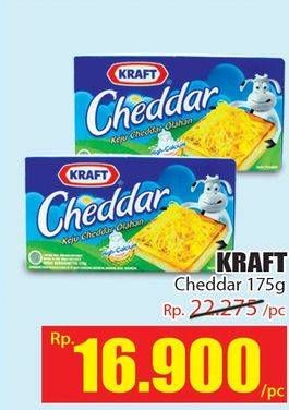 Promo Harga KRAFT Cheese Cheddar 175 gr - Hari Hari