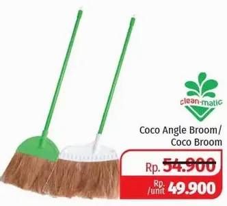 Promo Harga Clean Matic Coco Angle Broom/Coco Broom  - Lotte Grosir
