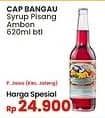 Promo Harga Cap Bangau Syrup Pisang Ambon 620 ml - Indomaret