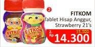 Promo Harga FITKOM Vitamin Anak Tablet Grape, Strawberry 21 pcs - Alfamidi