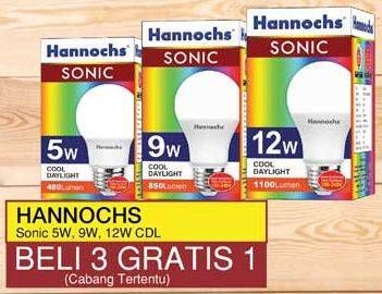 Promo Harga HANNOCHS Sonic LED 12 Watt  - Yogya