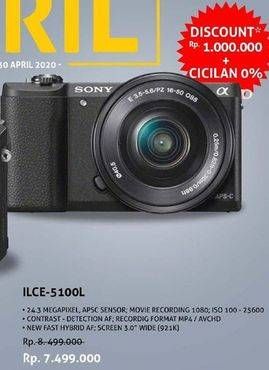 Promo Harga SONY ILCE-5100 24MP with Lens 16-50mm  - Hartono