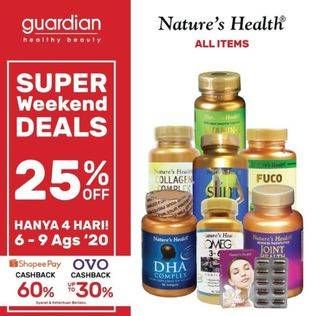 Promo Harga NATURES HEALTH Supplement Range All Variants  - Guardian