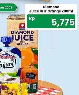 Promo Harga Diamond Juice Orange 200 ml - Carrefour