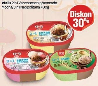 Promo Harga WALLS Ice Cream 700 ml - Carrefour