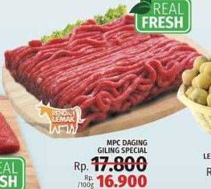 Promo Harga Daging Giling Sapi Spesial per 100 gr - LotteMart