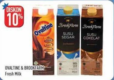 Promo Harga OVALTINE Fresh Milk/BROOKFARM Fresh Milk  - Hypermart