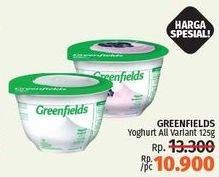 Promo Harga GREENFIELDS Yogurt All Variants 125 gr - LotteMart