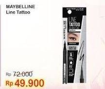 Promo Harga MAYBELLINE Line Tattoo High Impact Liner Intense Black 1 gr - Indomaret