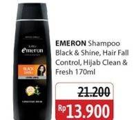 Harga EMERON Shampoo Black & Shine, Hair Fall Control, Hijab Clean & Fresh