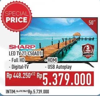 Promo Harga SHARP 2T-C50AD1i Full-HD 50"  - Hypermart