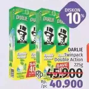 Promo Harga DARLIE Toothpaste Double Action per 2 pcs 225 gr - LotteMart
