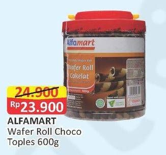 Promo Harga ALFAMART Wafer Roll Cokelat 600 gr - Alfamart