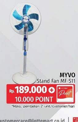 Promo Harga MYVO MF-S11 | Stand Fan  - LotteMart