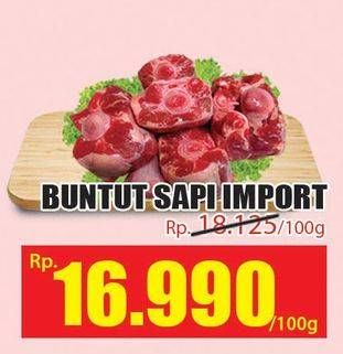 Promo Harga Oxtail Sapi per 100 gr - Hari Hari