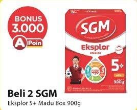 Promo Harga SGM Eksplor 5+ Susu Pertumbuhan Madu 900 gr - Alfamart