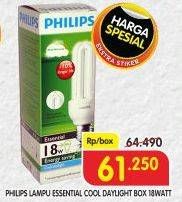 Promo Harga PHILIPS Lampu Essential Cool Daylight 18 Watt 1 pcs - Superindo