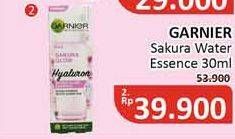 Promo Harga GARNIER Sakura Glow Hyaluron Water Glow Essence 30 ml - Alfamidi