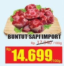 Promo Harga Oxtail Sapi per 100 gr - Hari Hari