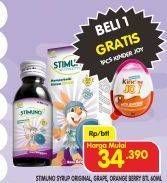 Promo Harga STIMUNO Restores Immunes Syrup Original, Grape, Orange Berry 60 ml - Superindo