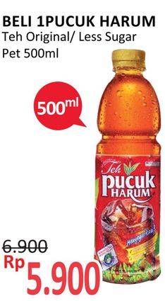 Promo Harga TEH PUCUK HARUM Minuman Teh Jasmine, Less Sugar 500 ml - Alfamidi