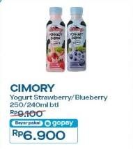 Promo Harga Cimory Yogurt Drink Strawberry, Blueberry 250 ml - Indomaret
