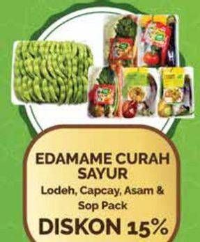 Promo Harga Edamame/Sayur Lodeh Pack/Sayur Capcay Pack/Sayur Asam Pack/Sayur Sop Pack  - Yogya