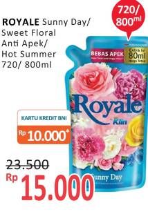 Promo Harga SO KLIN Royale Parfum Collection Sunny Day, Hot Summer 800 ml - Alfamidi