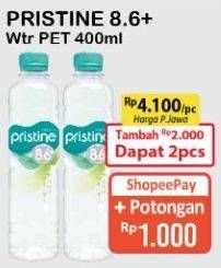 Promo Harga PRISTINE 8 Air Mineral 400 ml - Alfamart