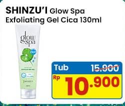 Promo Harga Shinzui Glow Spa Exfoliating Gel Cica 130 ml - Indomaret
